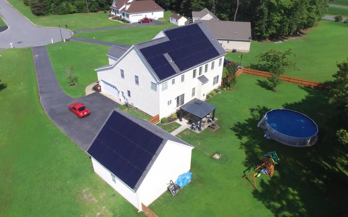 Residential solar system in Parsonsburg, MD, project photograph 1 of 3