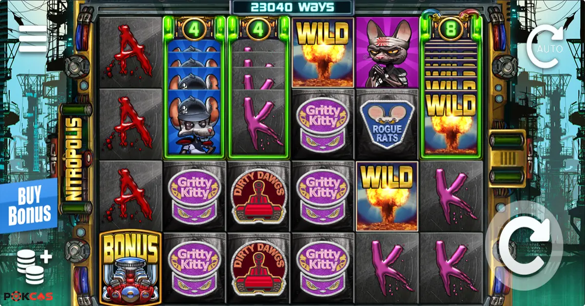 Nitropolis Features and Bonus Features