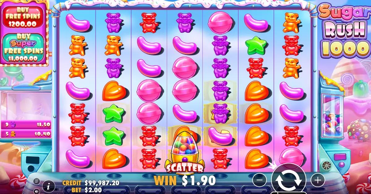 Sugar Rush 1000 Features and Bonus Features