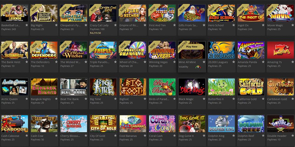 Intertops Casino Games