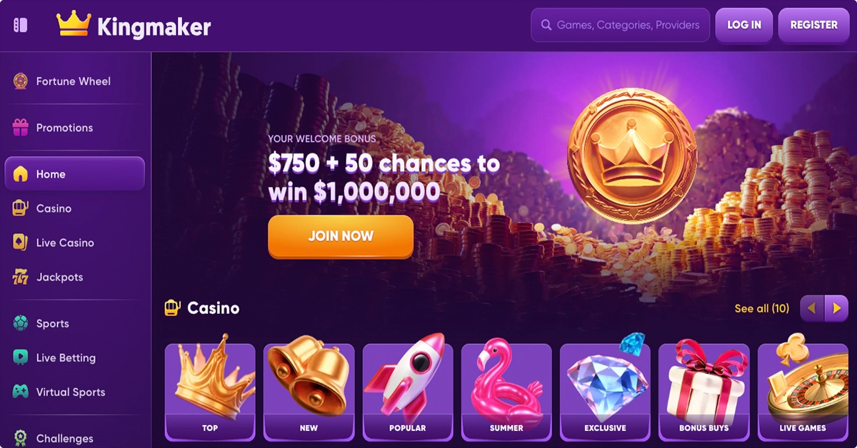 Kingmaker Casino Layout