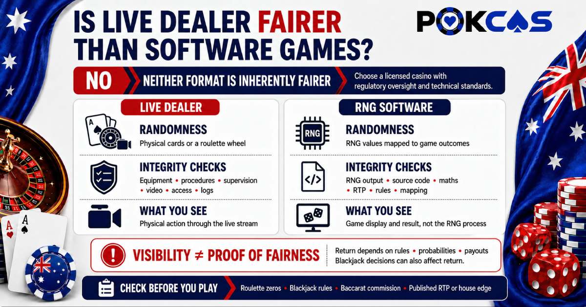 Is Live Games Fairer Than Software Games?