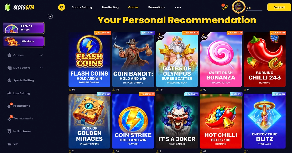 What the SlotsGem Game Lobby Really Offers