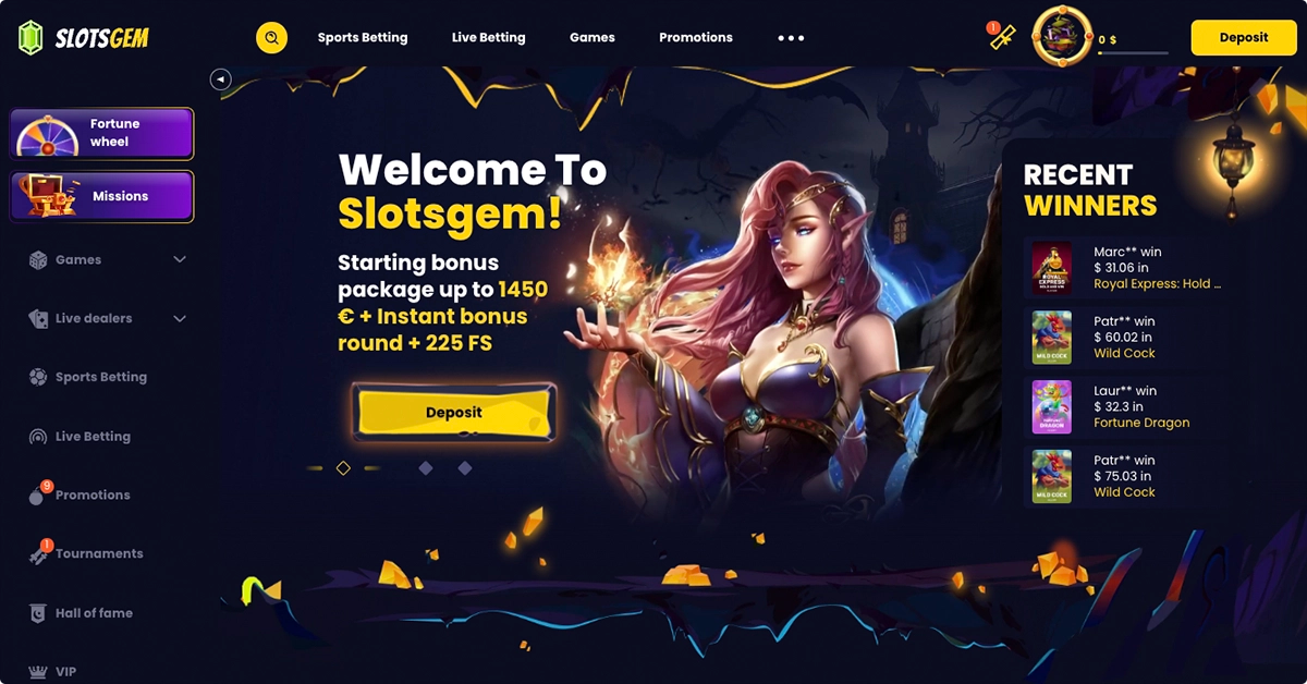 Inside the SlotsGem Real Money Experience