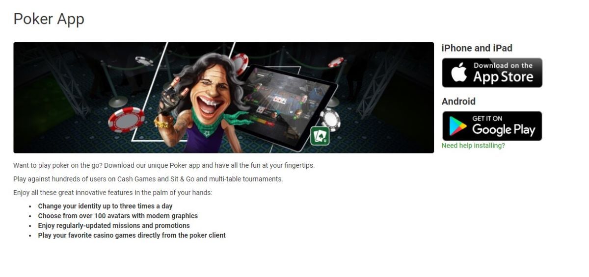 Unibet Mobile Page