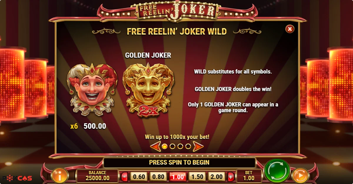 Free Reelin' Joker Features and Bonus Features
