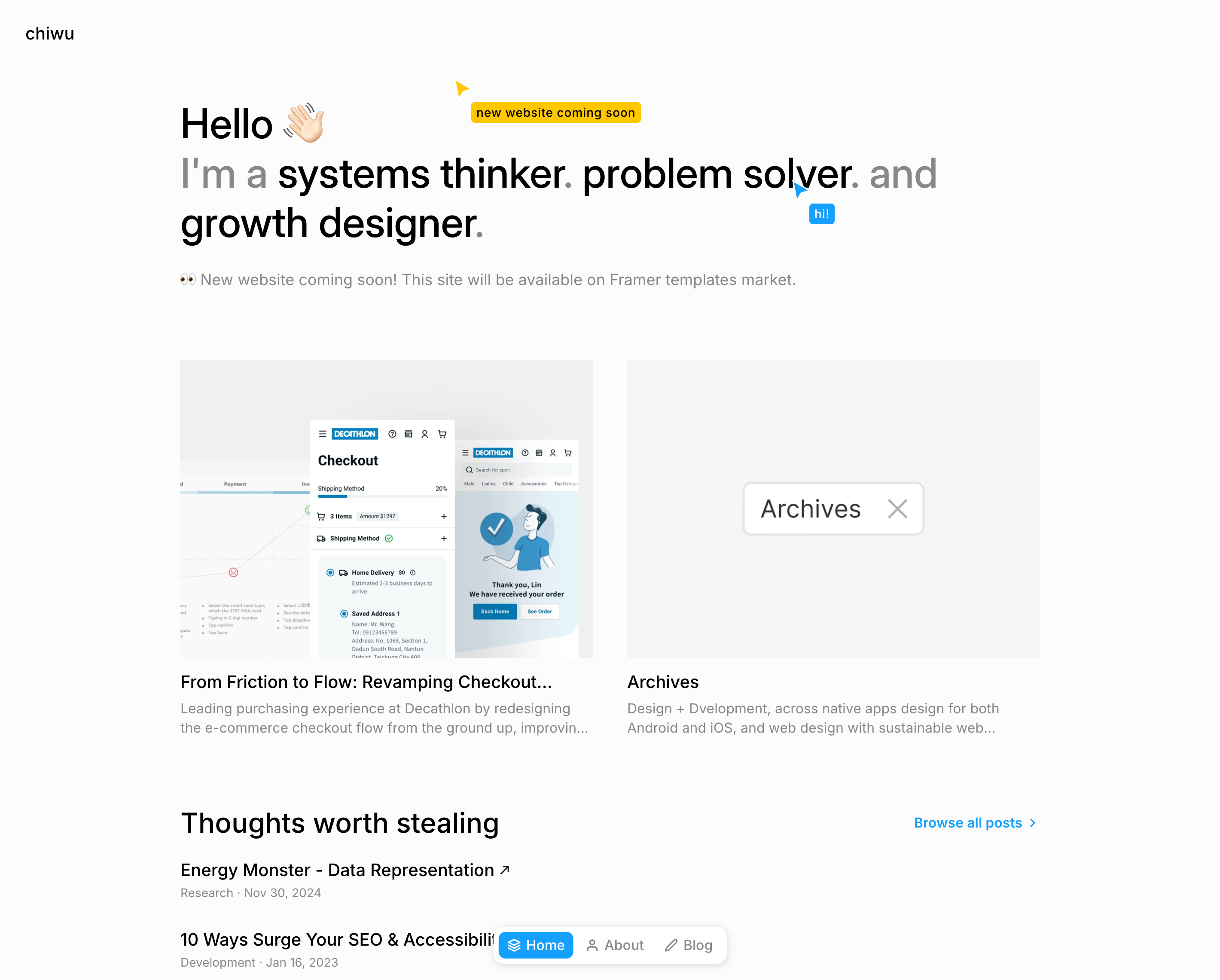Figma style portfolio