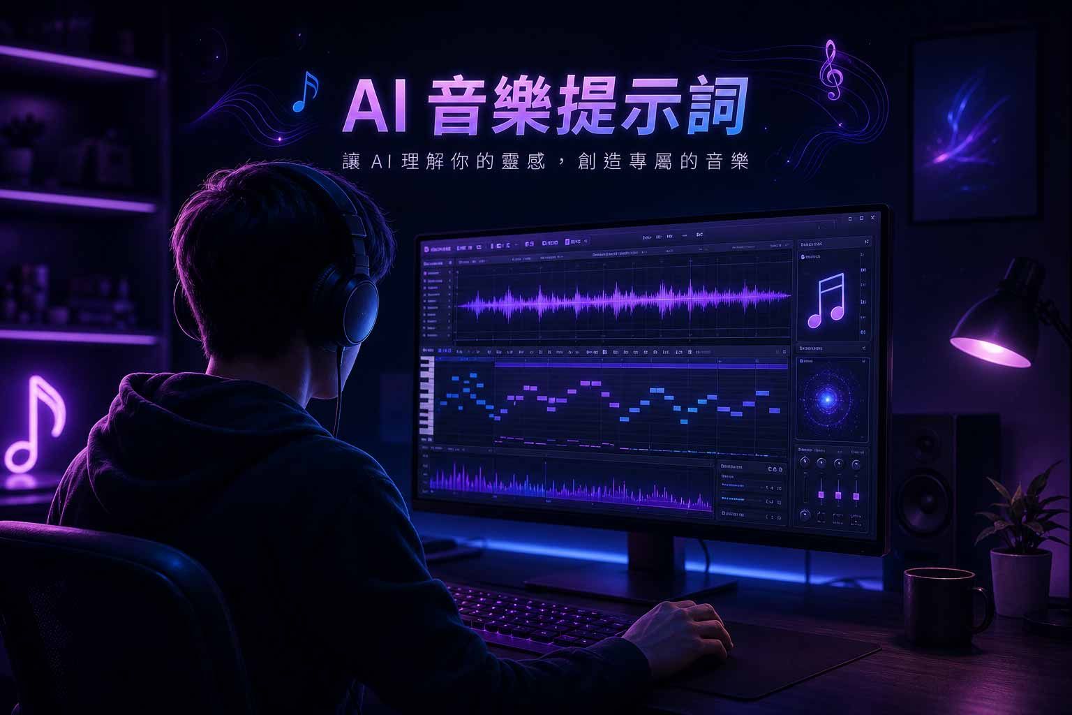AI 音樂提示詞怎麼寫？6 大要素公式，讓 Suno、Udio 一次生成你要的曲子