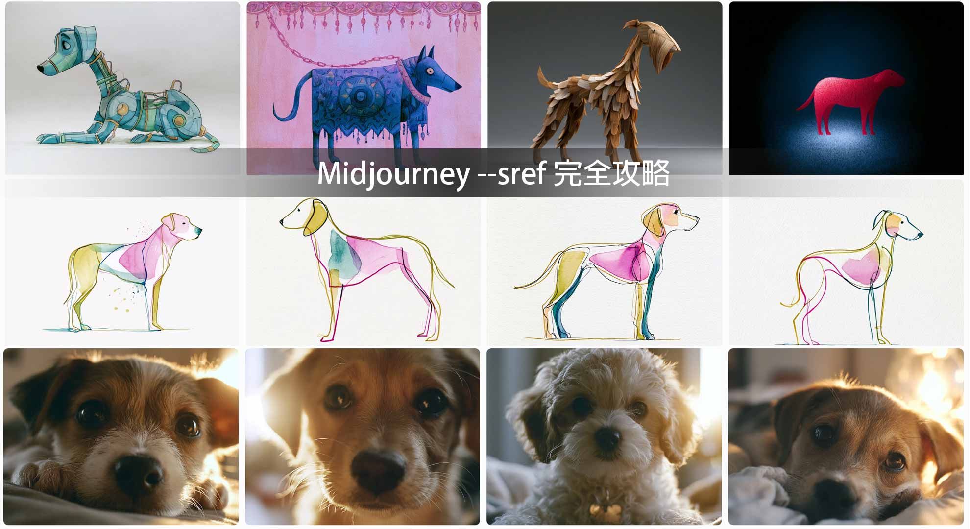 Midjourney --sref 完全攻略：一個參數讓你每張 AI 圖風格完美統一