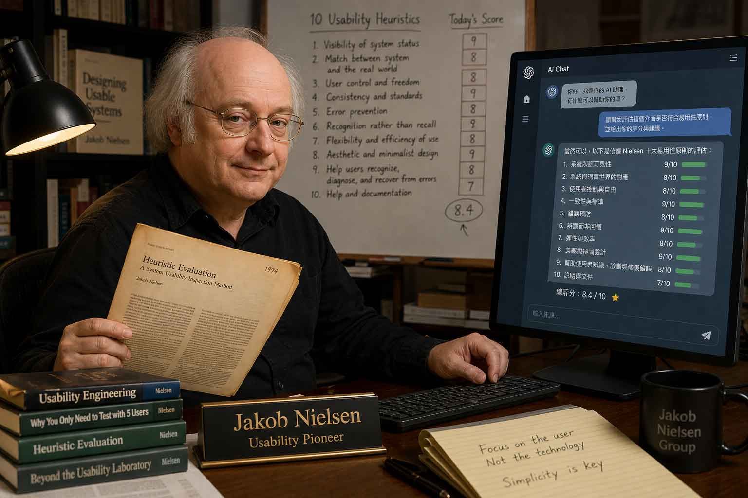 三十年前他就說中了 AI 介面的樣子 ── 易用性教父 Jakob Nielsen 幫自己打分數