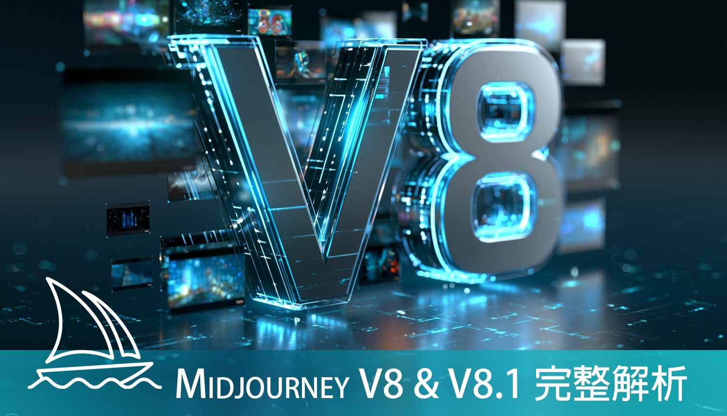 Midjourney V8 & V8.1  —  完整解析 5 倍速度、原生 2K