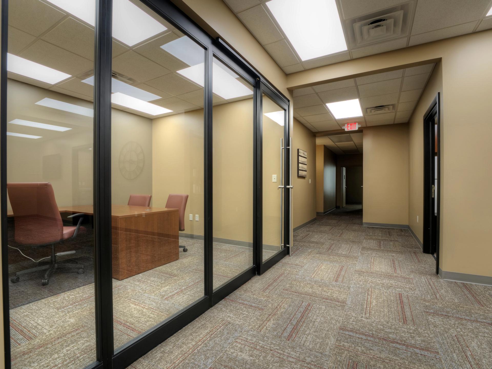 CharterWest Bank ThinWall + Trimmed aluminum door installation