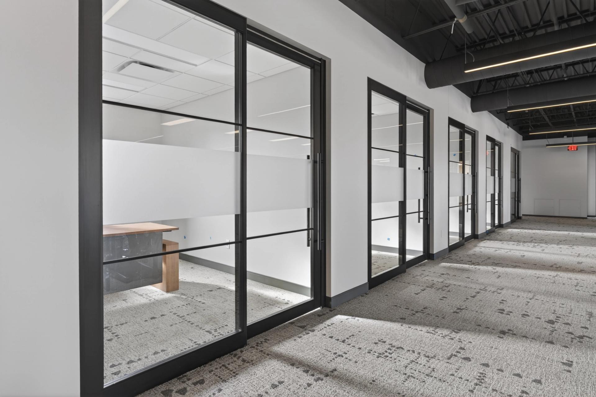 Access Commercial office expansion ThinWall aluminum door installation
