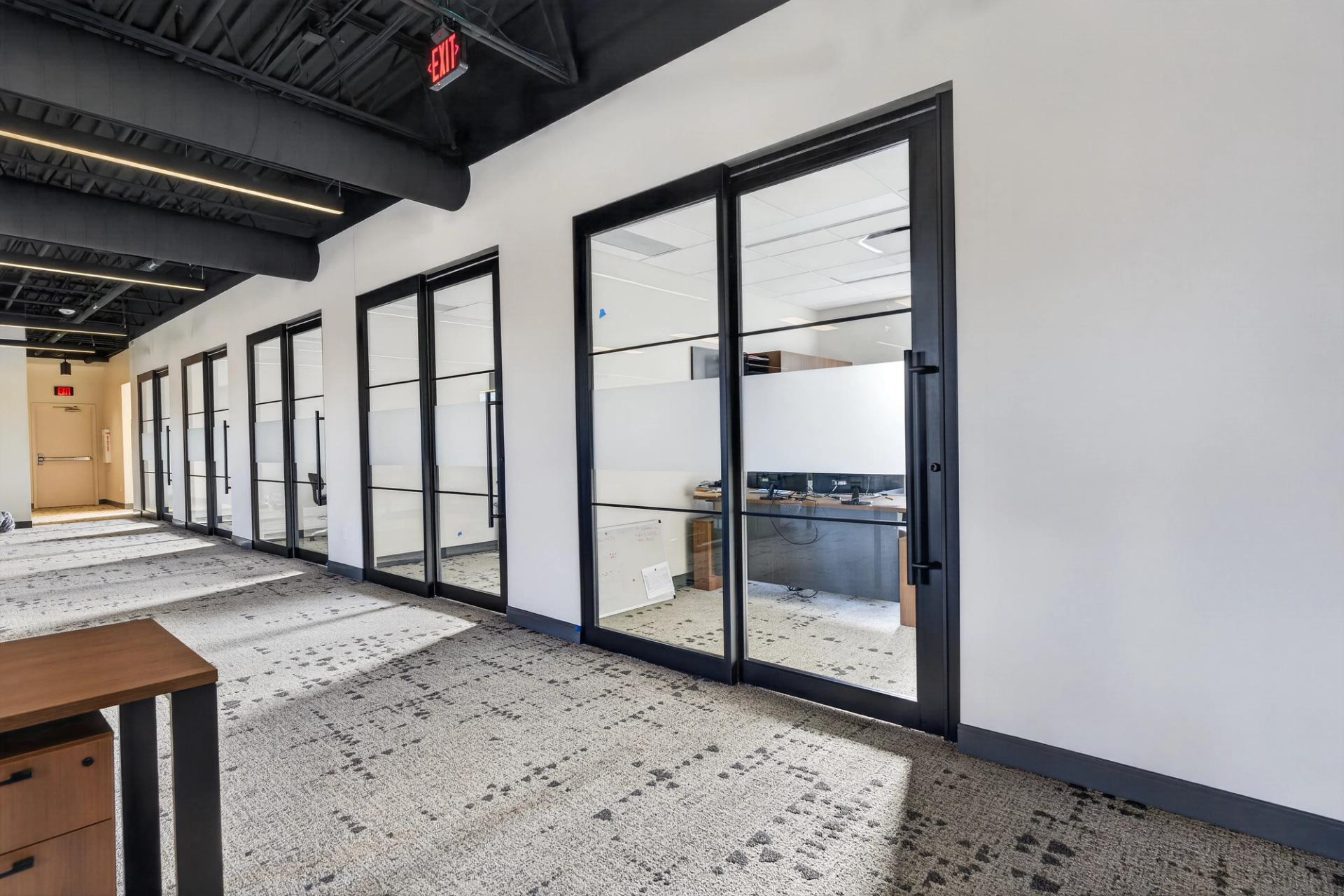 Access Commercial office expansion ThinWall aluminum door installation