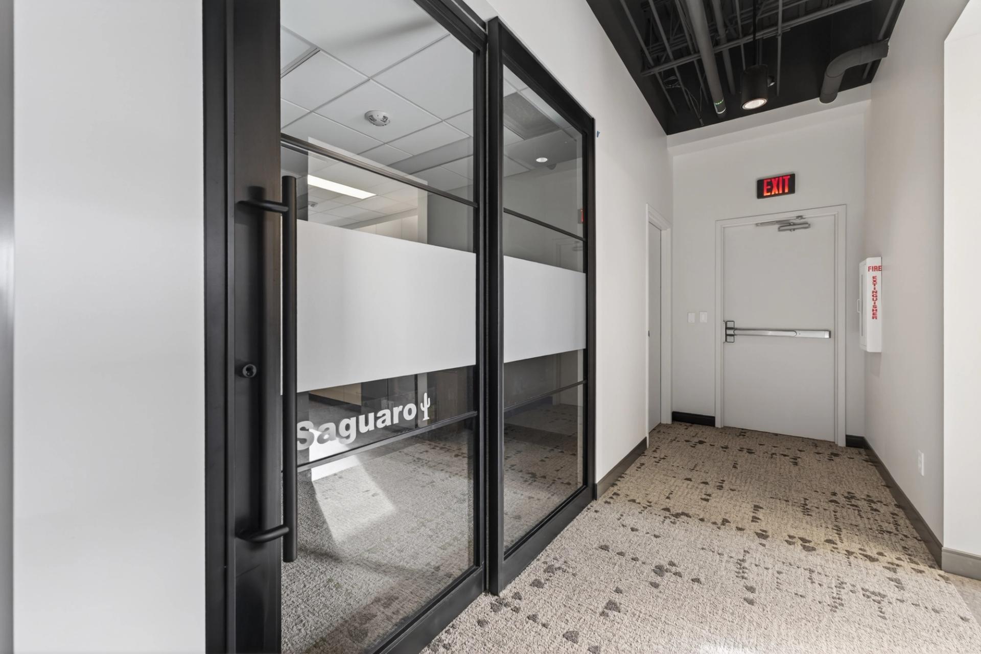 Access Commercial office expansion ThinWall aluminum door installation