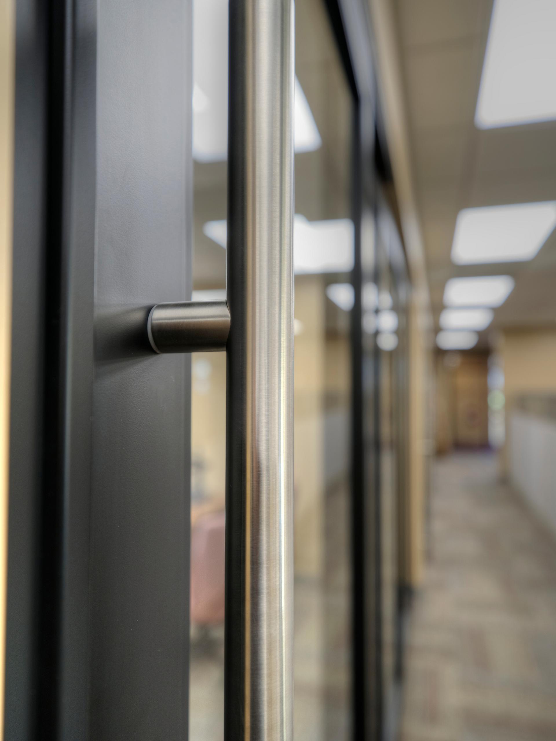 CharterWest Bank ThinWall + Trimmed aluminum door installation