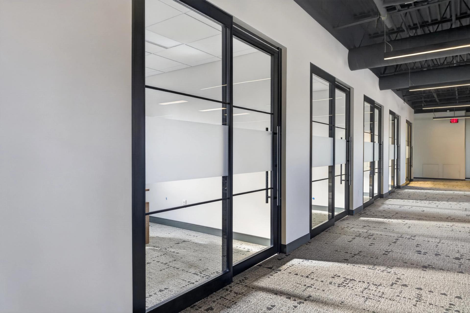 Access Commercial office expansion ThinWall aluminum door installation
