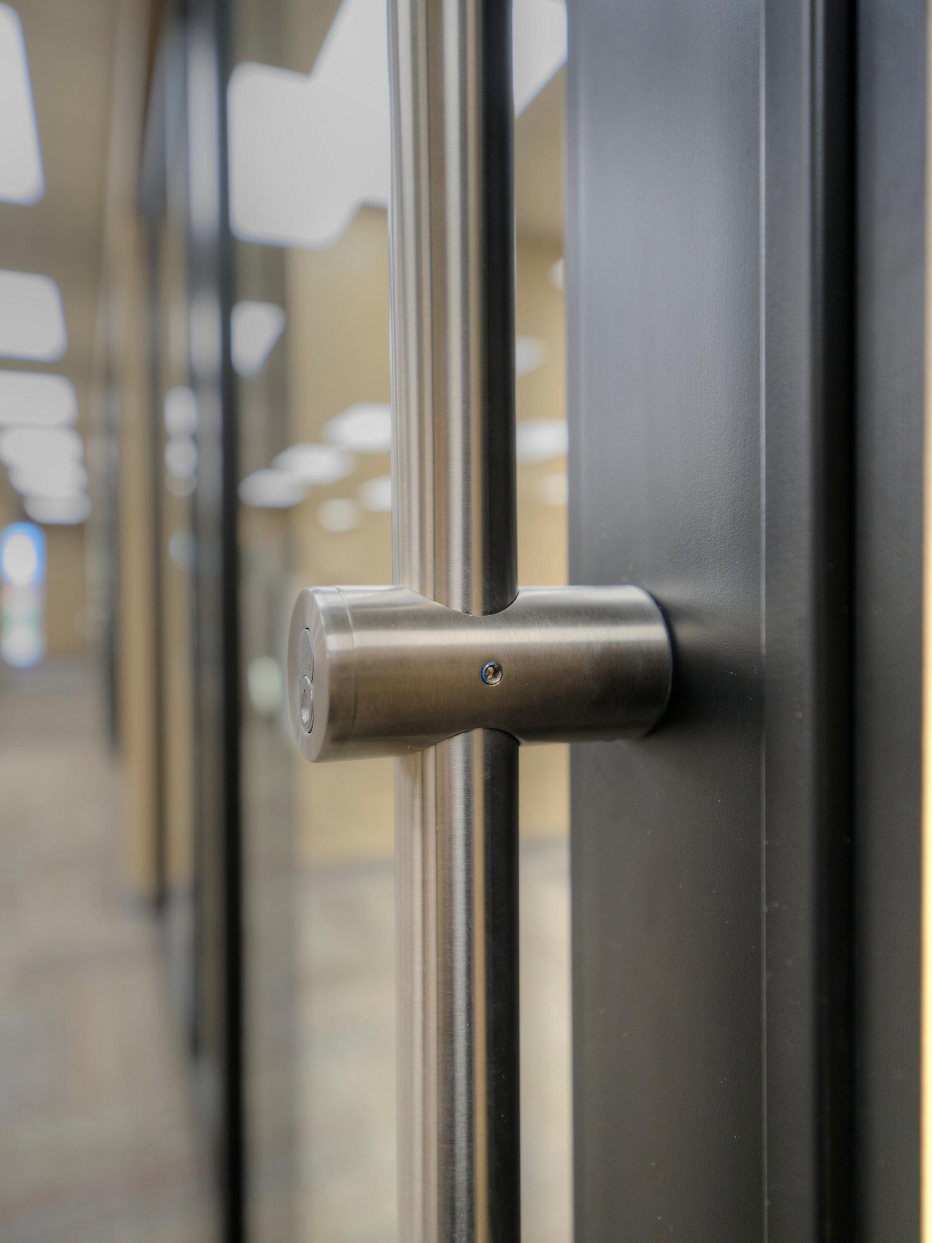 CharterWest Bank ThinWall + Trimmed aluminum door installation