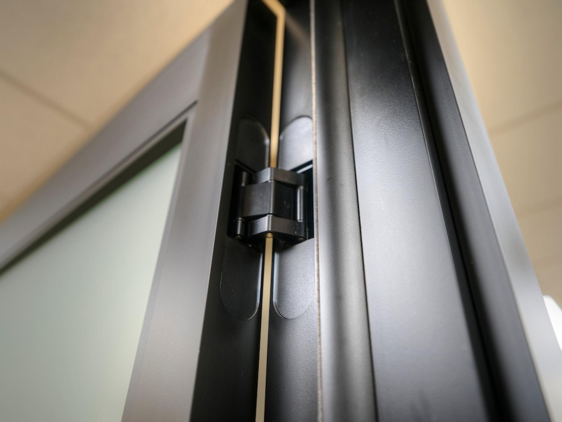 CharterWest Bank ThinWall + Trimmed aluminum door installation