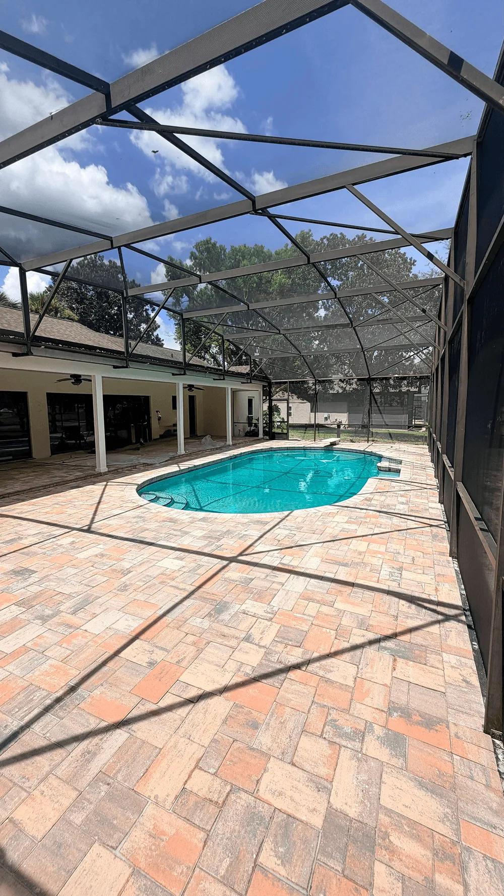 Pool Deck Paving in Longwood