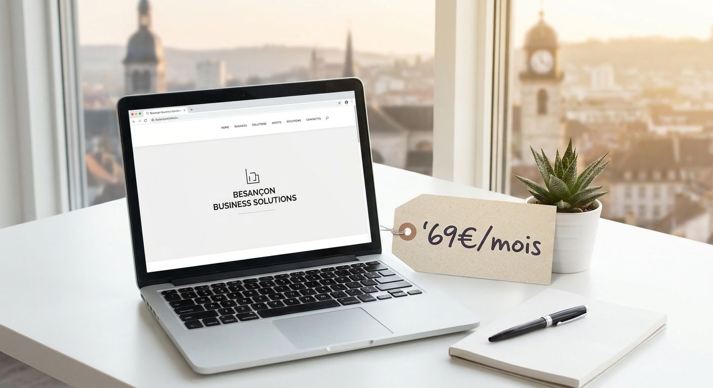 Site internet à 69€/mois : c'est possible à Besançon ?