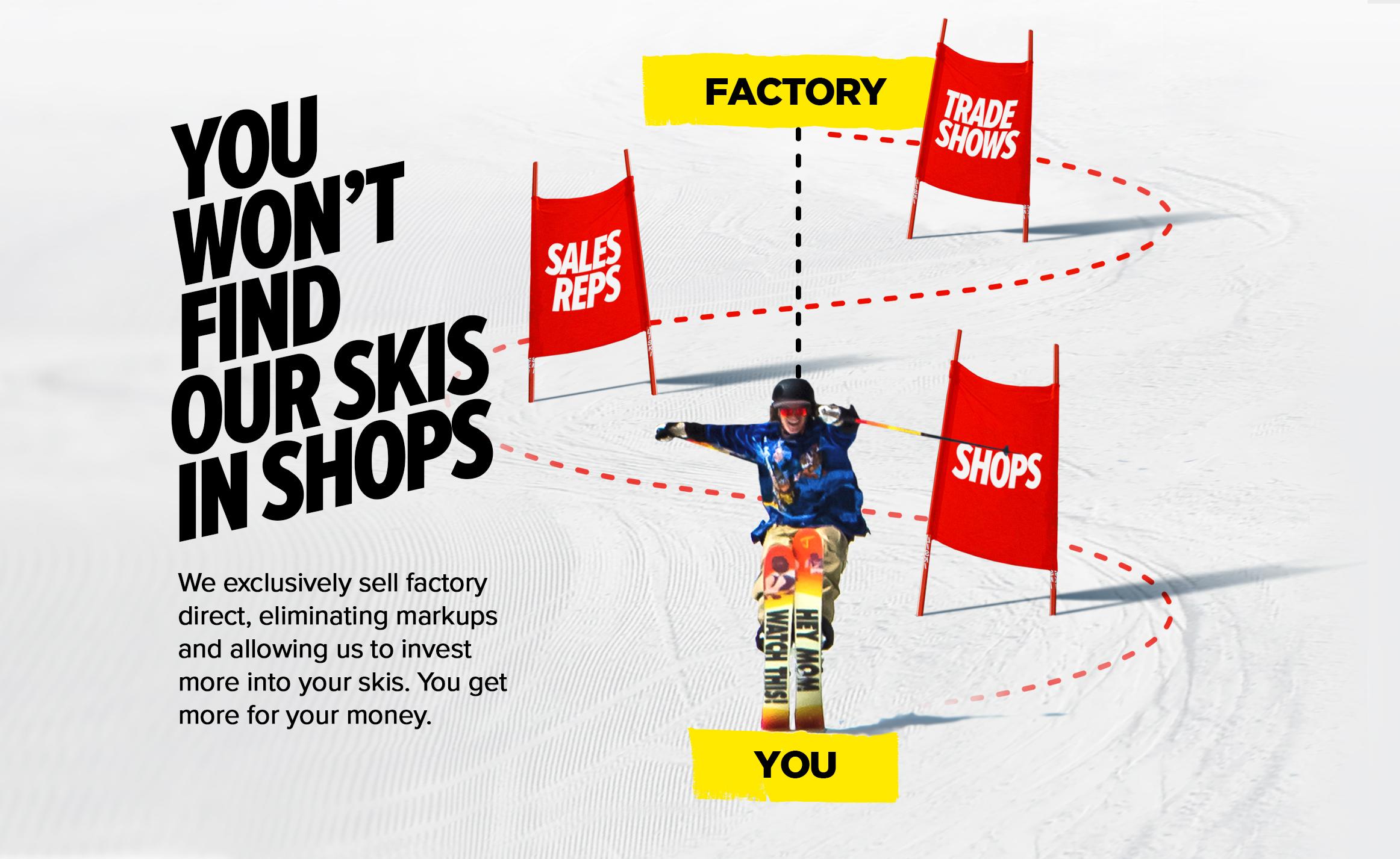 Factory Direct skis from jskis