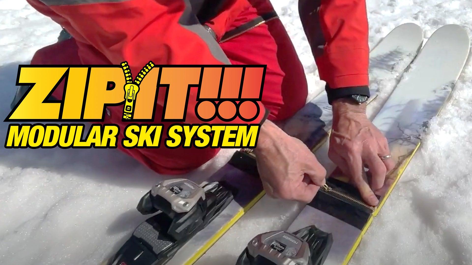 ZIPIT!!! World's first zipper skis Video Image