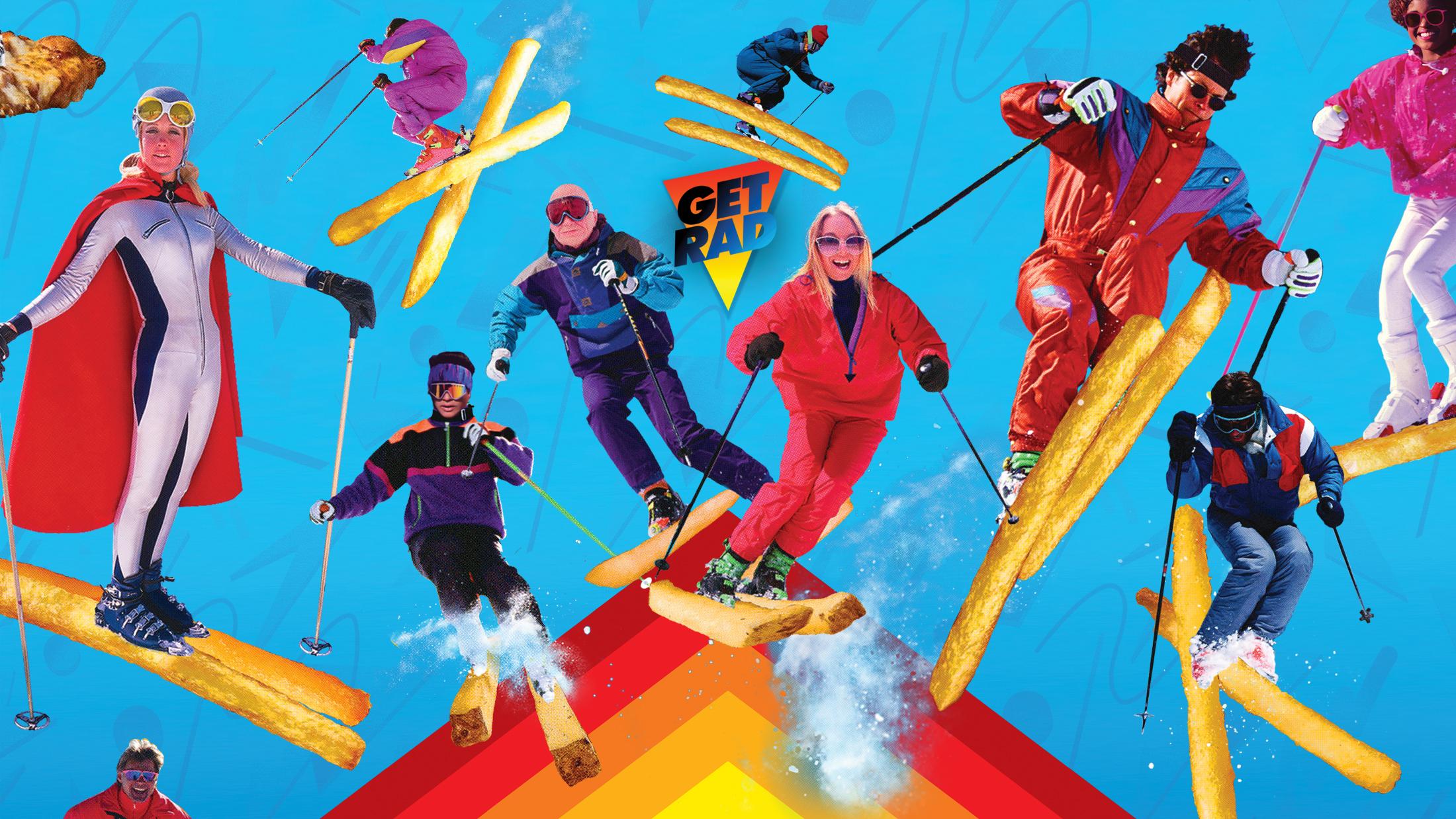 The Hotshot "GET RAD" Alyssa Parsons & Uncle Mike x J Collab Limited Edition Ski Shredding Image