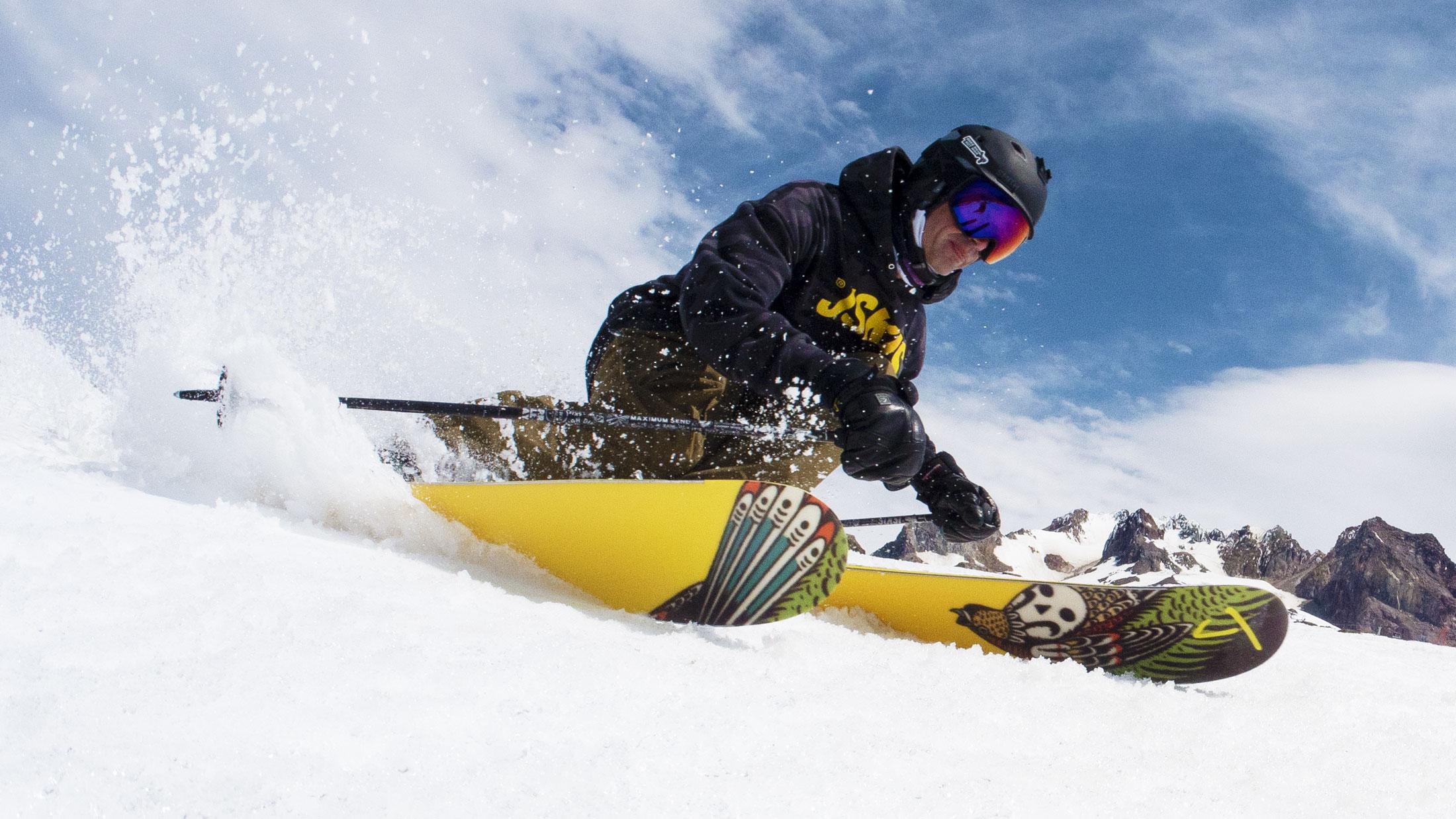 The Slacker "FLOCK" Kyler Martz x J Collab Limited Edition Ski Shredding Image