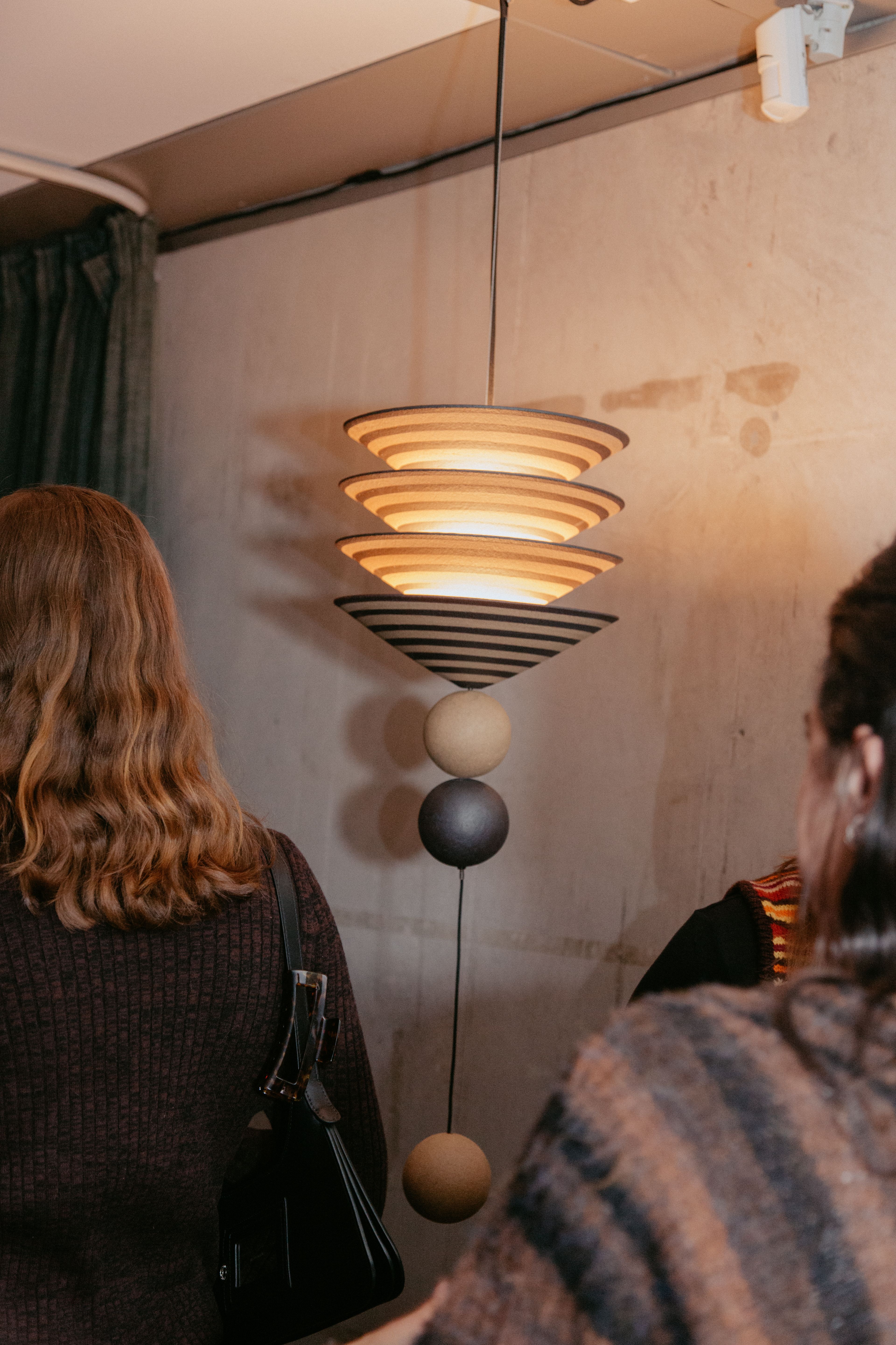 Dancer Editions pendant light designed by Placement, photographed at Coco Flip's Dancer Editions event