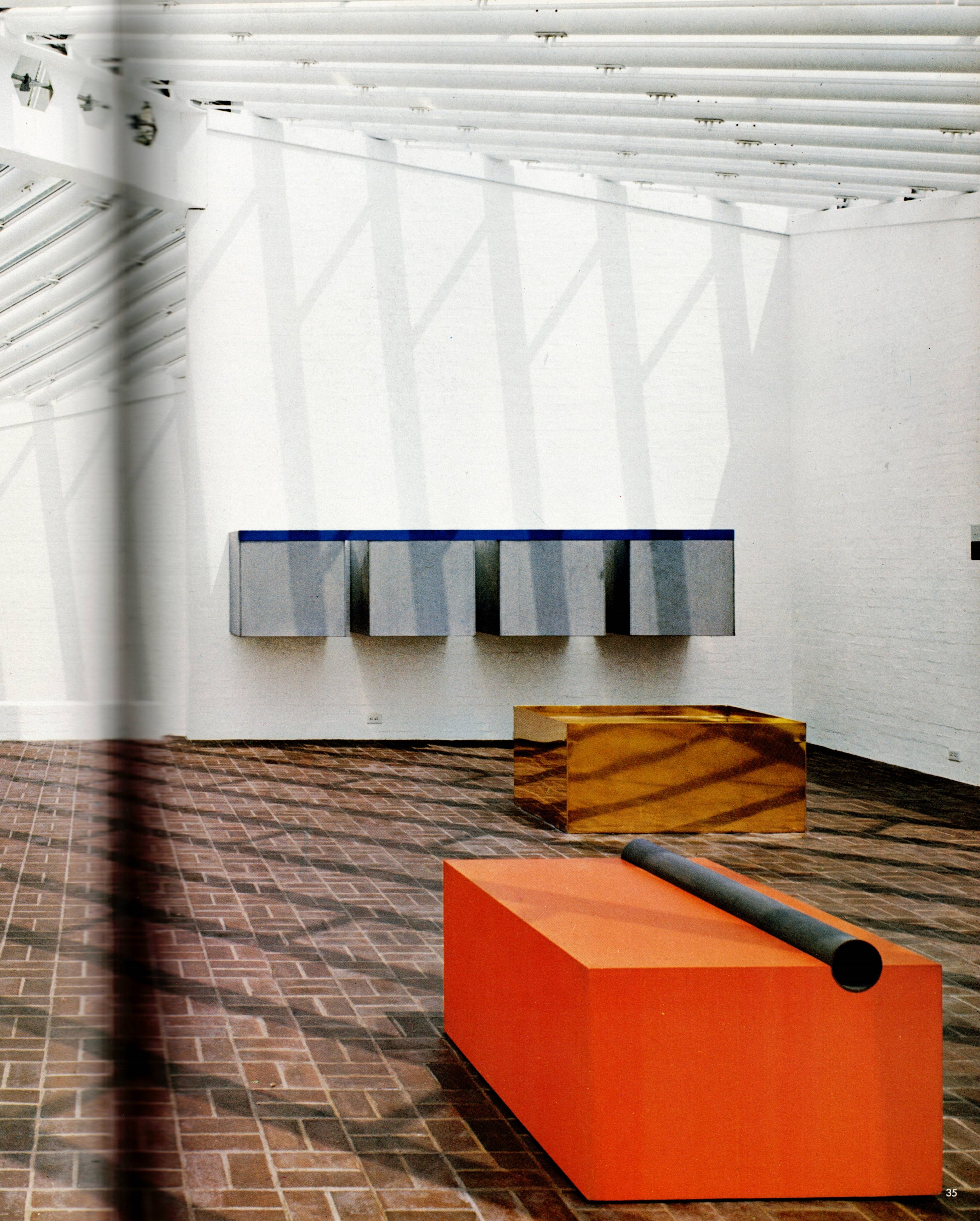 Donald Judd Sculptures in GA 12, Phillip Johnson Glass House