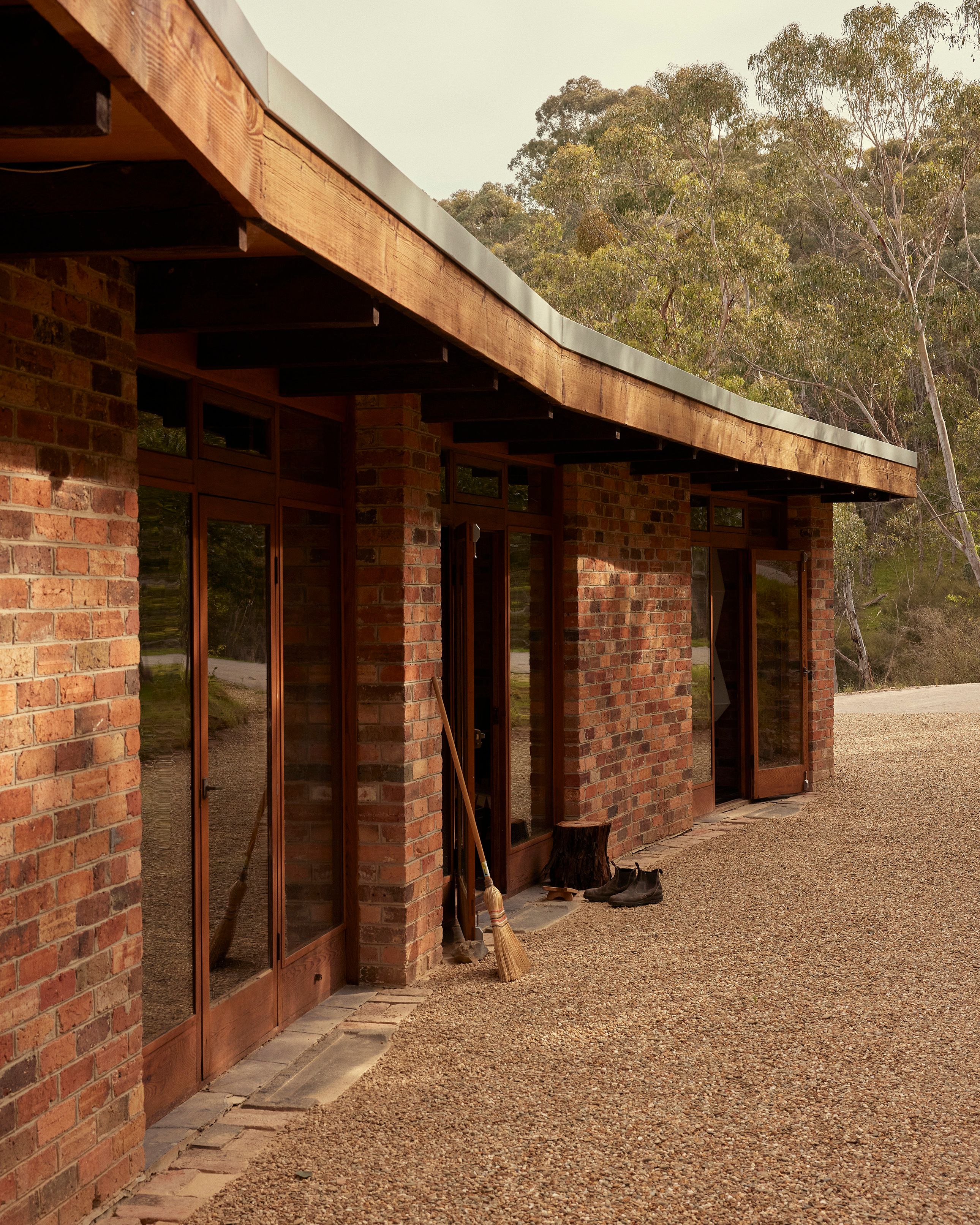Linear Floor Lamp Turning On