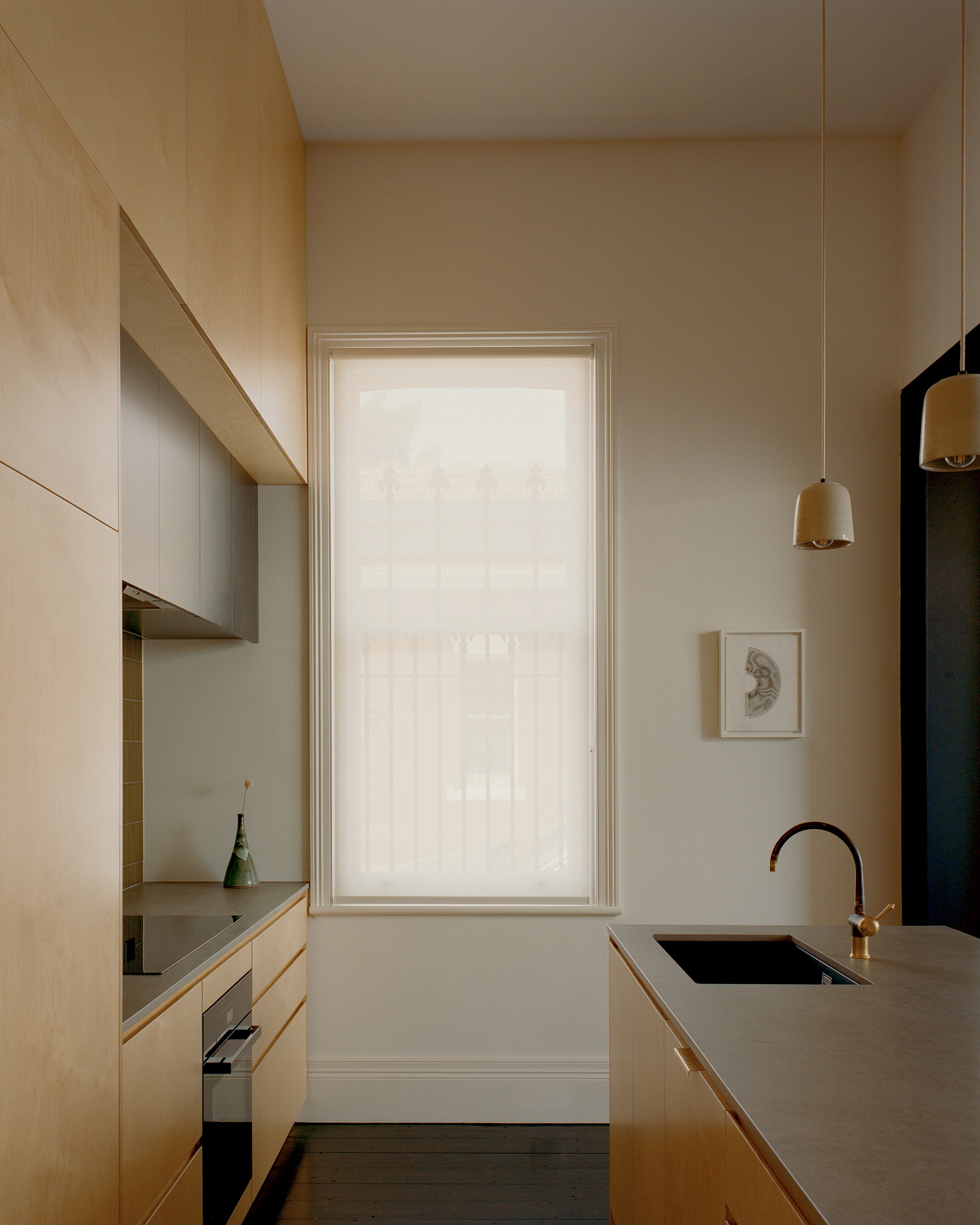 The timber kitchen of House B