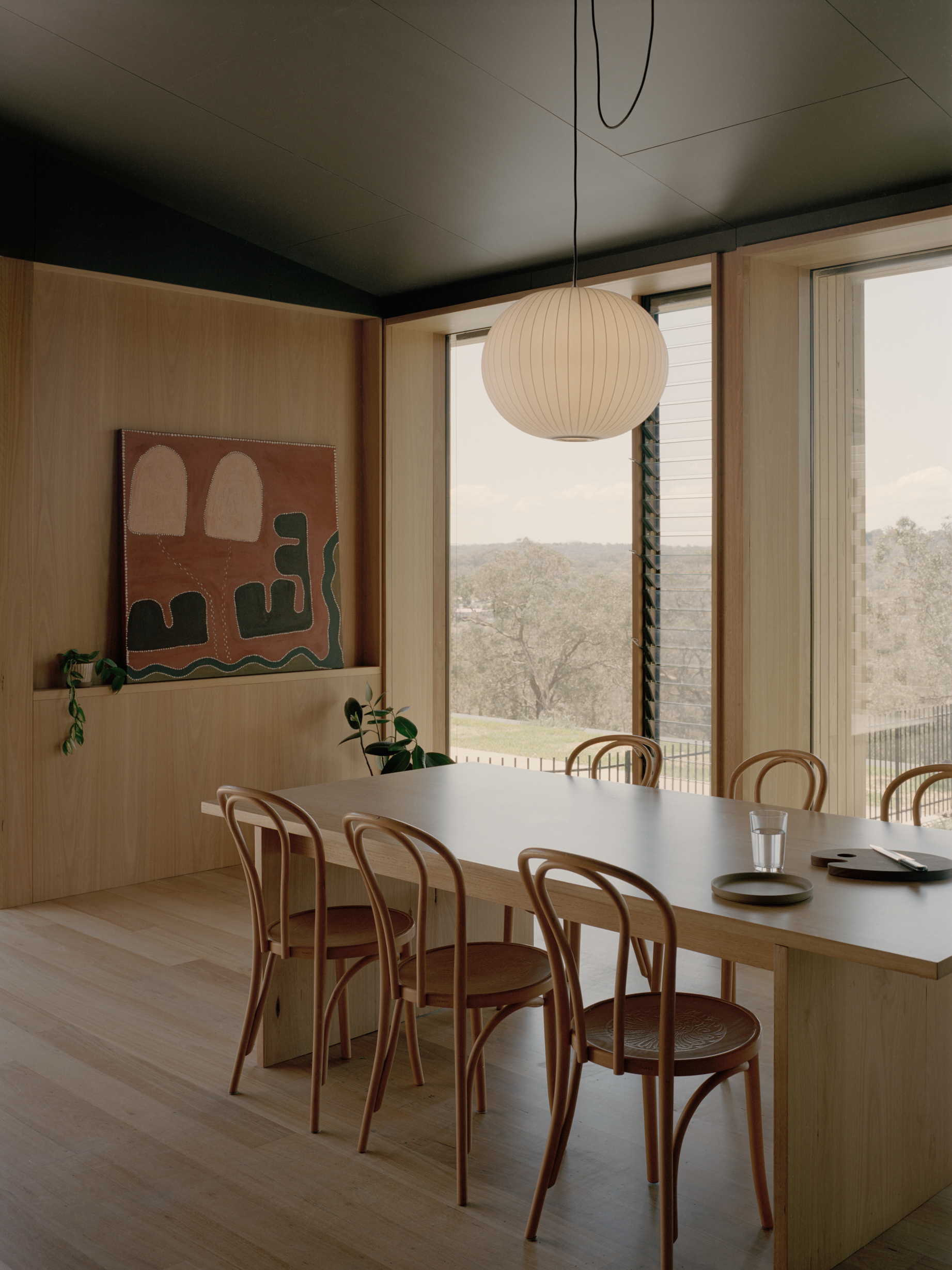 Internal courtyard at House B by Kart Projects.