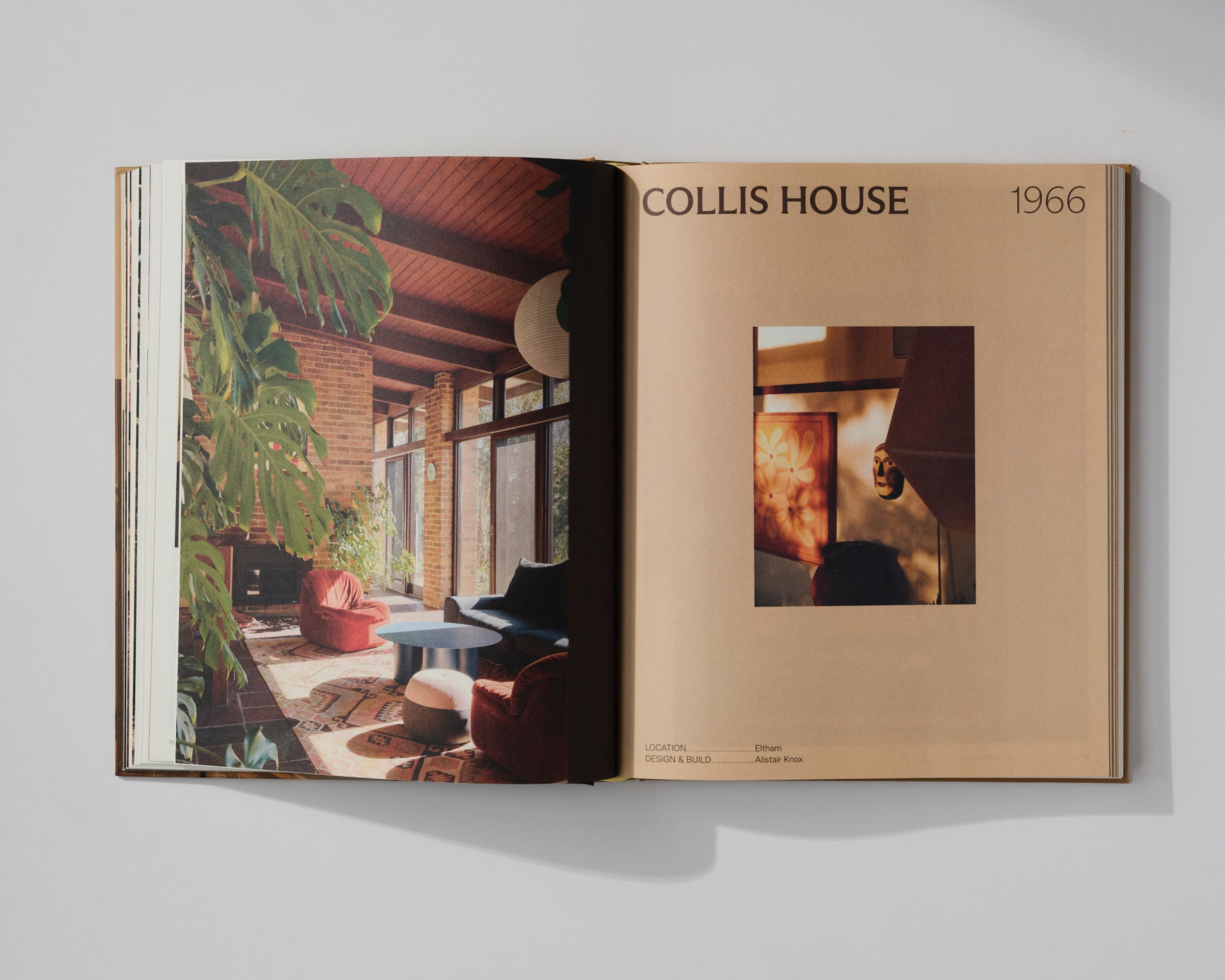 A spread from Bush Modern featuring Collis House by Alistair Knox, 1966