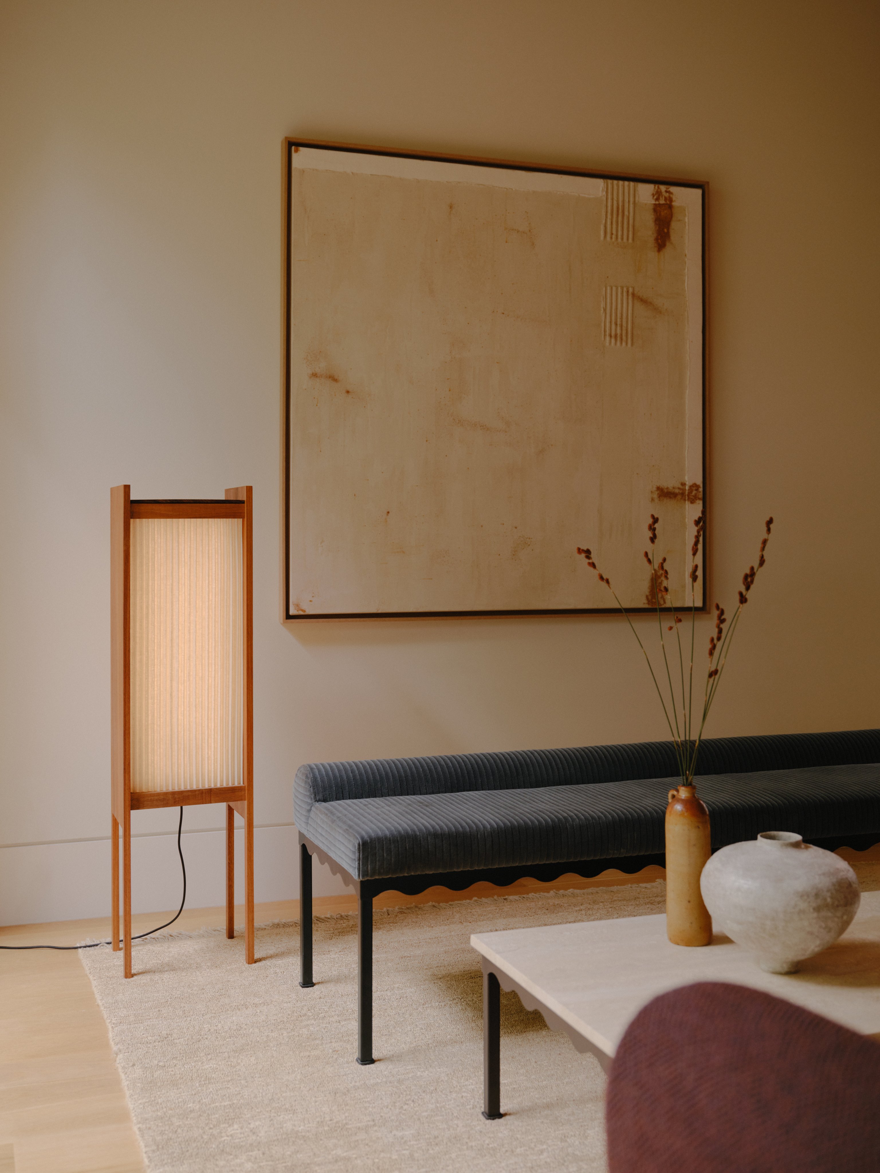 Linear is a limited edition series of light sculptures that explore the poetic potential of pleating in contemporary design