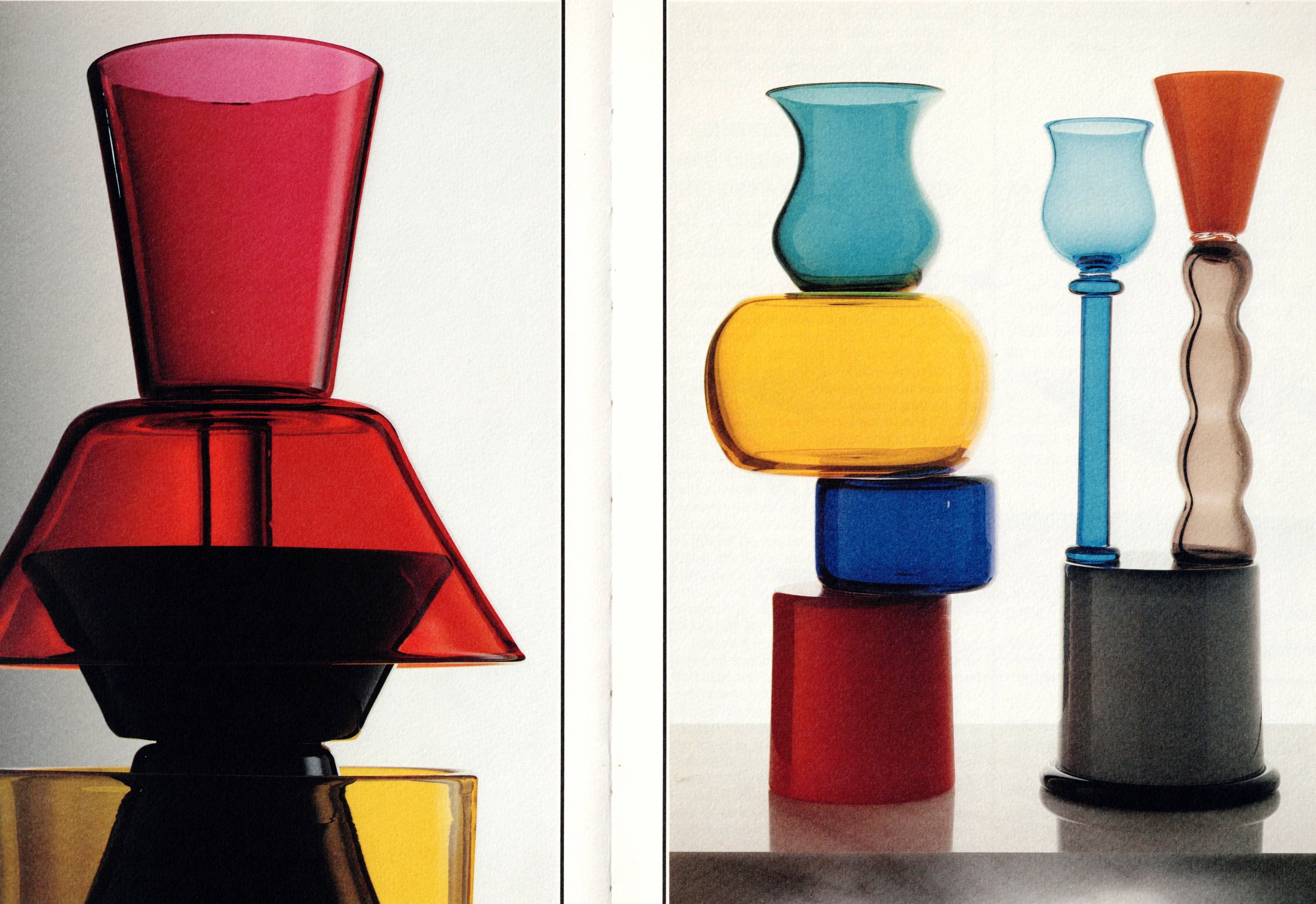 Ettore Sottsass Glass Vessels, Sottsass Advanced Studies 1986-90