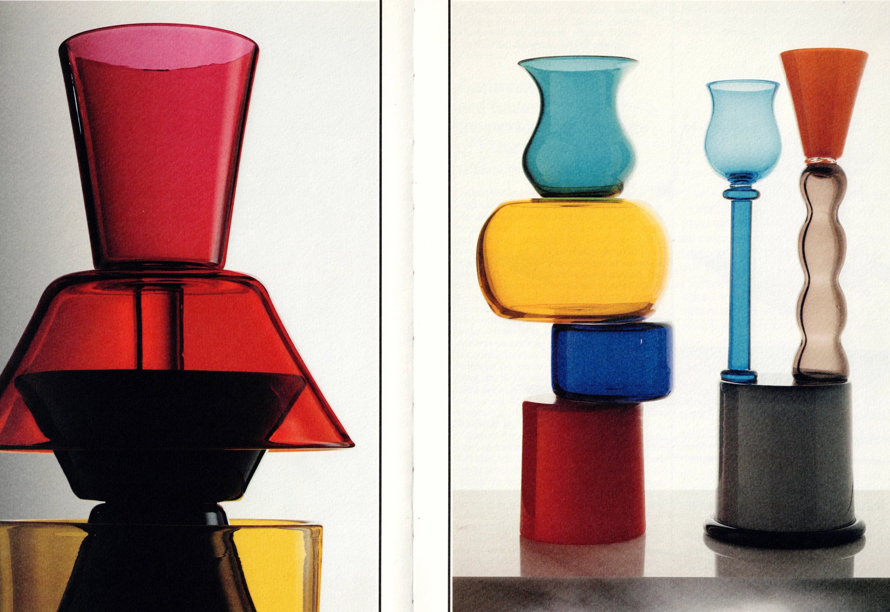 Ettore Sottsass Glass Vessels, Sottsass Advanced Studies 1986-90