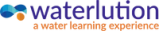 Logo for Waterlution on a transparent background