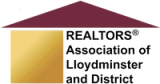 Logo for REALTORS Association of Lloydminster and District on a transparent background