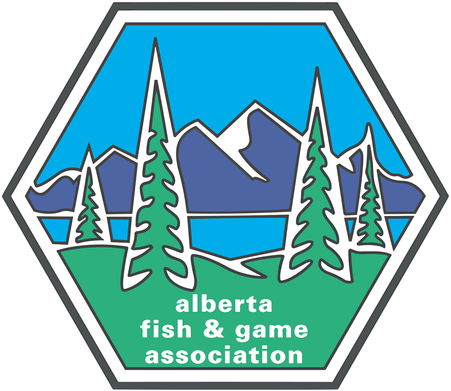 Logo for Alberta Fish & Game Association, Operation Grassland Community Program on a transparent background