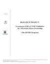 Document cover for resource 'Evaluation of REALTOR®S Initiative for Affordable Home Ownership (The Home Program)'