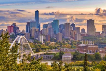Calgary Skyline at sunrise