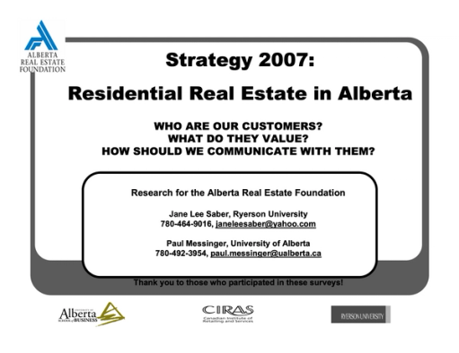 Strategy 2007: Residential Real Estate in Alberta