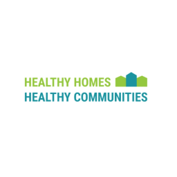 Healthy Homes Healthy Communities logo on a white backdrop