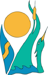 Logo for Sylvan Lake Watershed Stewardship Society on a transparent background