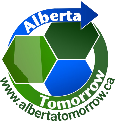 Logo for Alberta Tomorrow Foundation on a transparent background