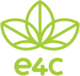 Logo for e4c on a transparent background