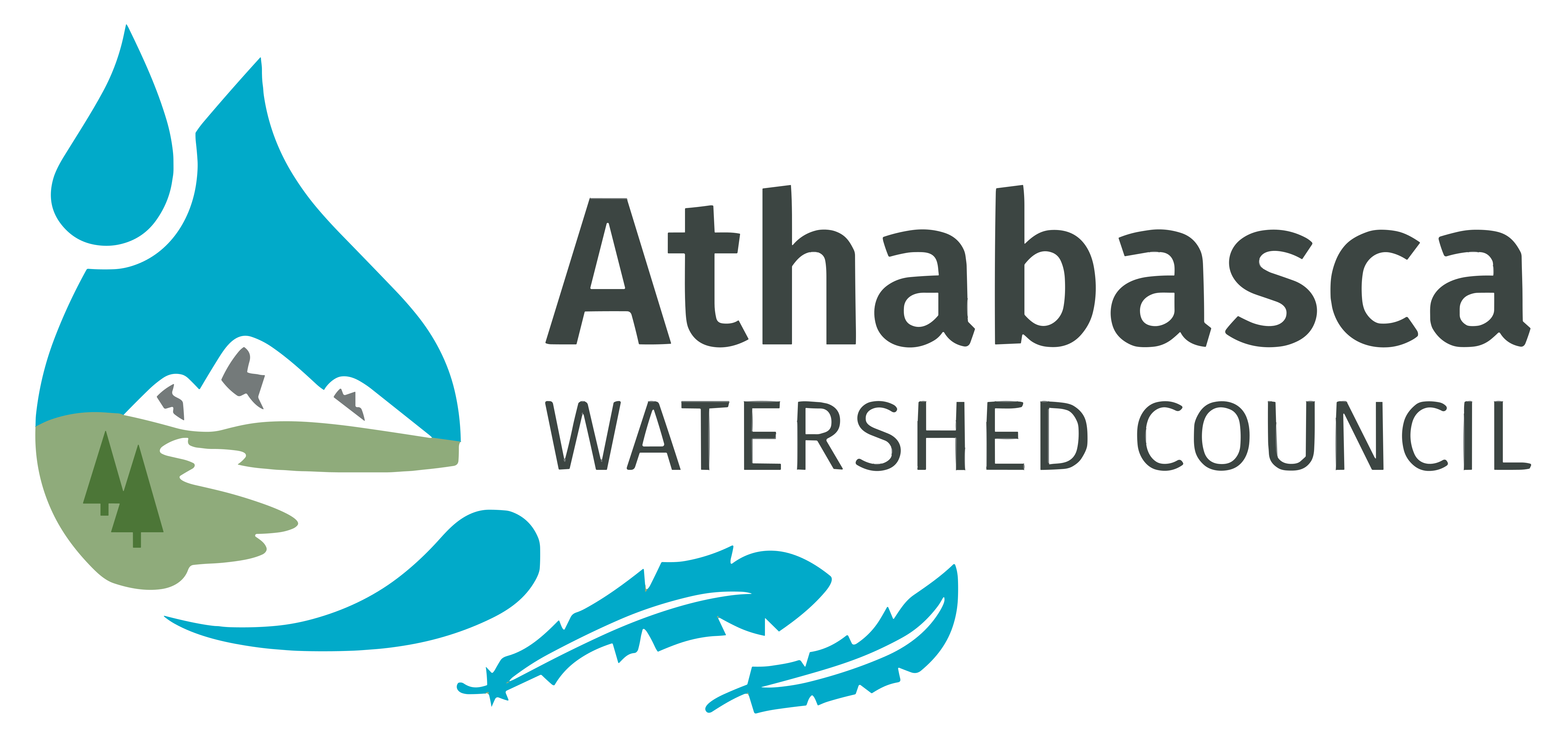 Logo for Athabasca Watershed Council on a transparent background