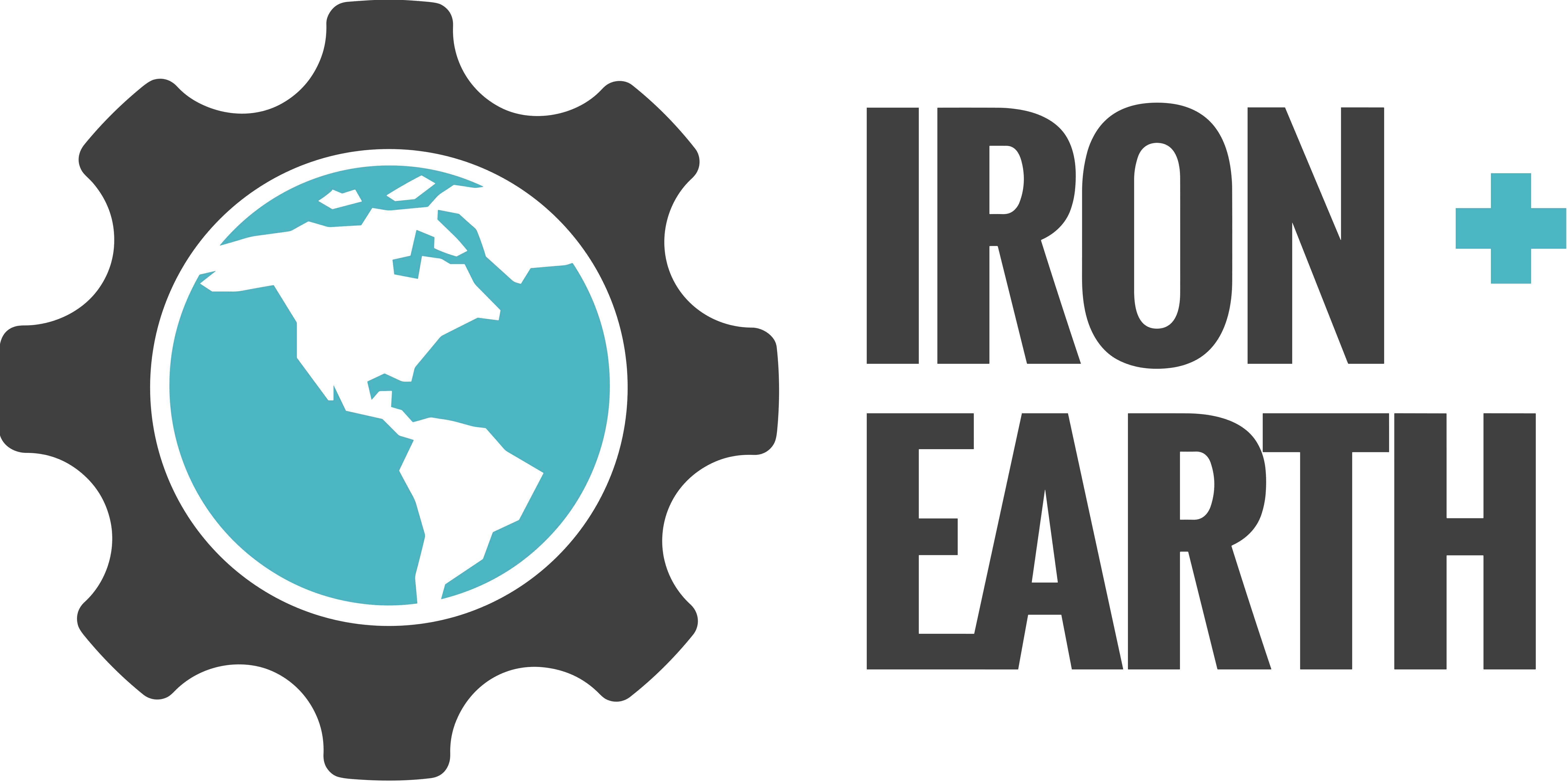 Logo for Iron & Earth on a transparent background